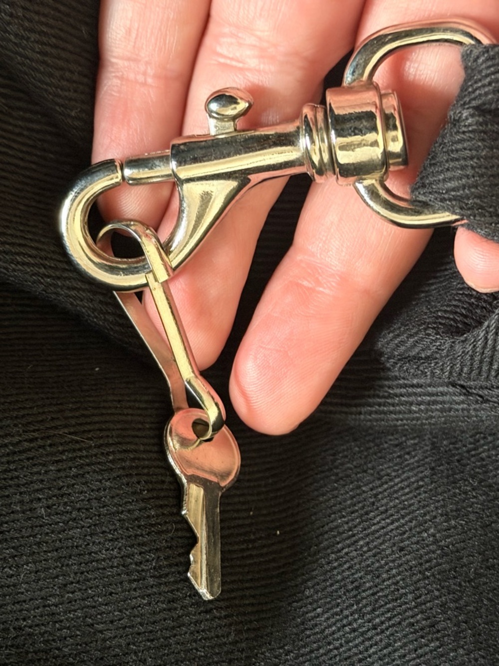 Lip Service Made in USA Fetish Straight Jacket Style Goth Punk Zip  M with key - Picture 4 of 9